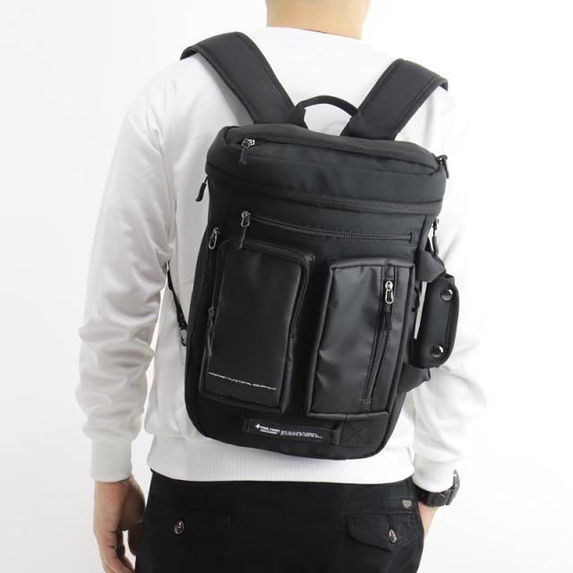 【商品レビューで+5%】ファイヤーファースト FIRE FIRST 3WAY ショルダー ショルダーバッグ 手持ち リュック バックパック A4 B4 10.1L 普段使い タウン デイリー 通勤 通学 ビジネス 旅行 トラベル レジャー シンプル メンズ 黒 グレー 男性 軽量 丈夫 人気 ブランド FFX-103