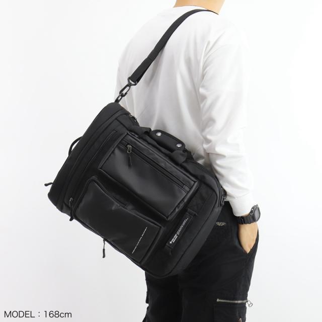 【商品レビューで+5%】ファイヤーファースト FIRE FIRST 3WAY ショルダー ショルダーバッグ 手持ち リュック バックパック A4 B4 14.5L 普段使い PC デイリー 通勤 通学 ビジネス 旅行 トラベル レジャー パソコン メンズ 黒 グレー 男性 軽量 丈夫 人気 ブランド FFX-113