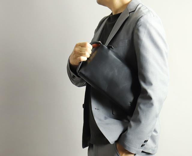 FIGARO フィガロ クラールシリーズ クラッチバッグ 斜め掛けバッグ 牛革 本革 レザー クラッチバッグ