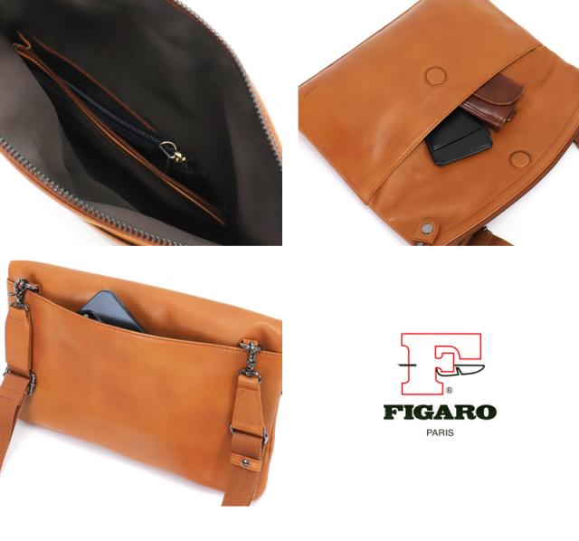 FIGARO フィガロ クラールシリーズ クラッチショルダー 斜め掛けバッグ 牛革 本革 レザー クラッチバッグ ショルダーバッグ