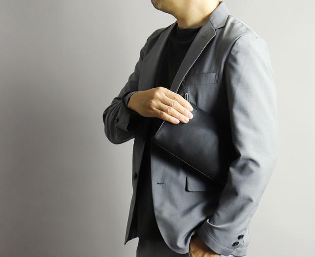 FIGARO フィガロ クラールシリーズ クラッチバッグ 斜め掛けバッグ 牛革 本革 レザー クラッチバッグ