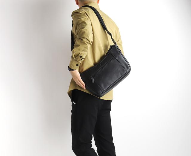 Allegro アレグロ ムランシリーズ 舟形ショルダーバッグ 斜め掛けバッグ 牛革 本革 レザー ショルダーバッグ