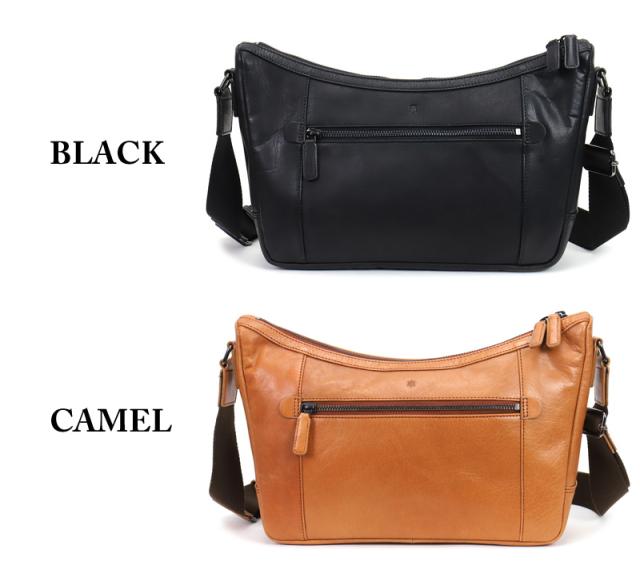 Allegro アレグロ ムランシリーズ 舟形ショルダーバッグ 斜め掛けバッグ 牛革 本革 レザー ショルダーバッグ