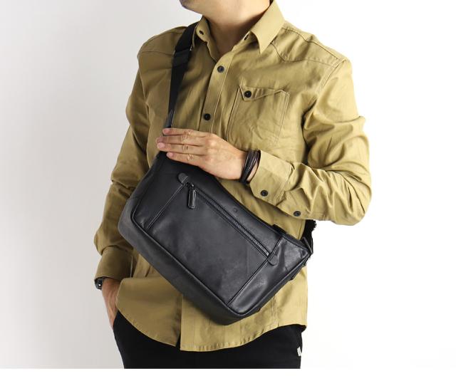 Allegro アレグロ ムランシリーズ 舟形ショルダーバッグ 斜め掛けバッグ 牛革 本革 レザー ショルダーバッグ