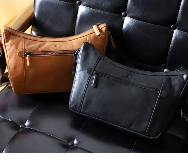 Allegro アレグロ ムランシリーズ 舟形ショルダーバッグ 斜め掛けバッグ 牛革 本革 レザー ショルダーバッグ