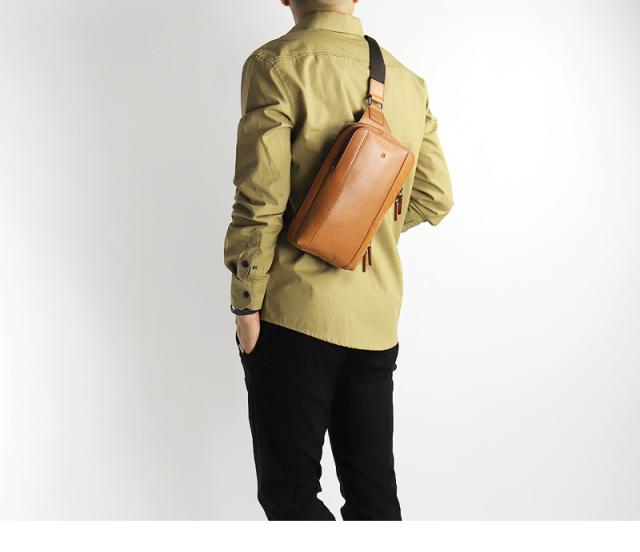 Allegro アレグロ ムランシリーズ ボディバッグ ワンショルダーバッグ 斜め掛けバッグ 牛革 本革 レザー ショルダーバッグ