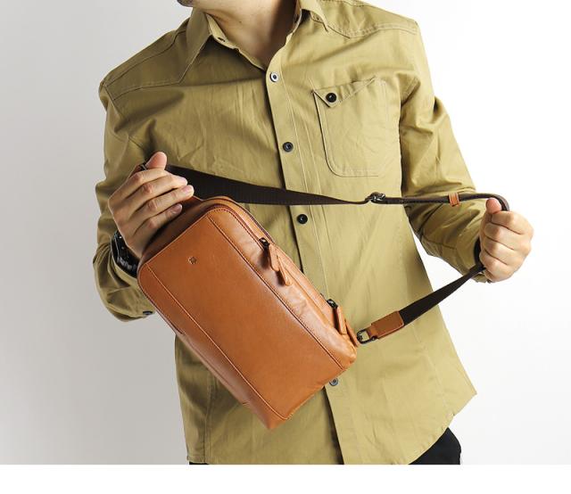 Allegro アレグロ ムランシリーズ ボディバッグ ワンショルダーバッグ 斜め掛けバッグ 牛革 本革 レザー ショルダーバッグ