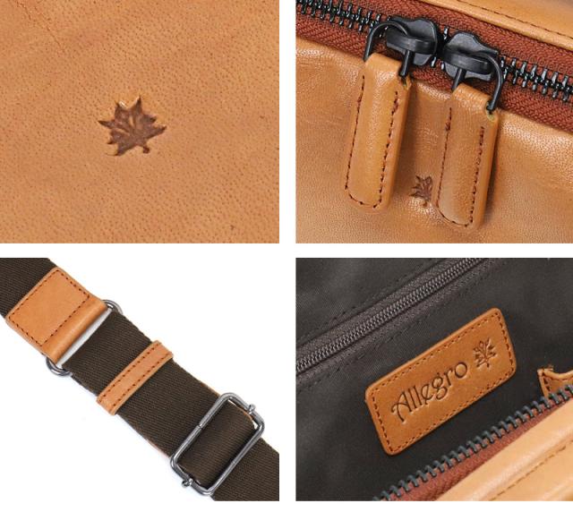 Allegro アレグロ ムランシリーズ ミニショルダーバッグ 斜め掛けバッグ 牛革 本革 レザー ショルダーバッグ