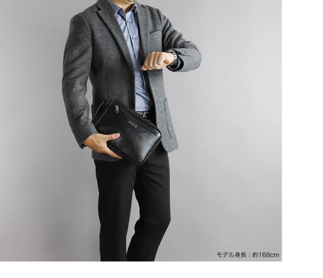 FIGARO フィガロ ベーシックシリーズ クラッチバッグ セカンドバッグ 牛革 本革 レザー 38581