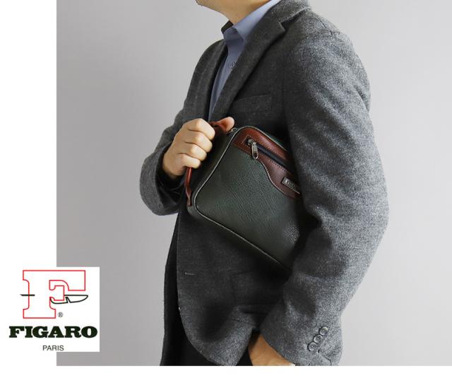 FIGARO フィガロ ベーシックシリーズ クラッチバッグ セカンドバッグ 牛革 本革 レザー 38581