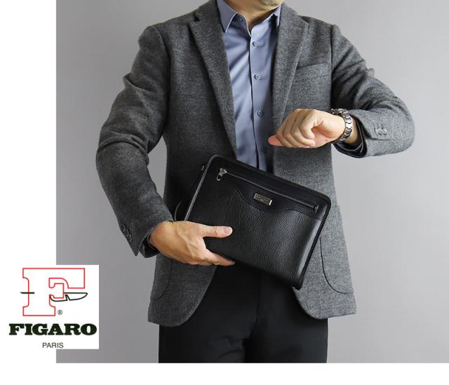 FIGARO フィガロ ベーシックシリーズ クラッチバッグ セカンドバッグ 牛革 本革 レザー 38582