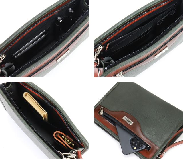 FIGARO フィガロ ベーシックシリーズ クラッチバッグ セカンドバッグ 牛革 本革 レザー 38582