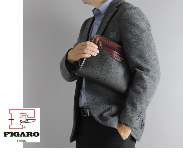 FIGARO フィガロ ベーシックシリーズ クラッチバッグ セカンドバッグ 牛革 本革 レザー 38584