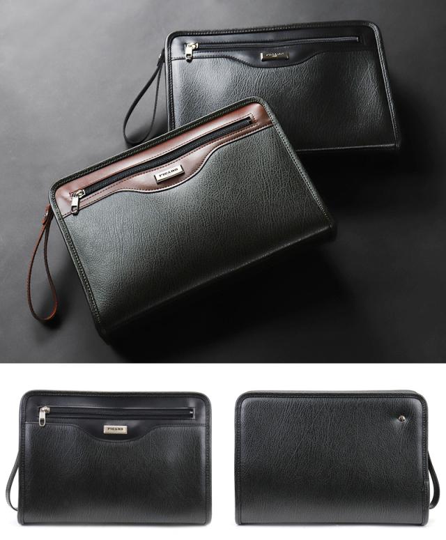 FIGARO フィガロ ベーシックシリーズ クラッチバッグ セカンドバッグ 牛革 本革 レザー 38584