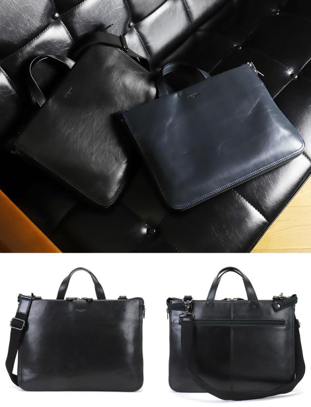 FIGARO フィガロ ポアネシリーズ ミニブリーフケース 斜め掛けバッグ 牛革 本革 レザー ミニブリーフケース