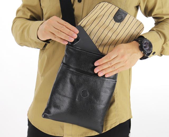 TRUSTER トラスター モスク 薄マチショルダーバッグ 牛革 本革 レザー 75812