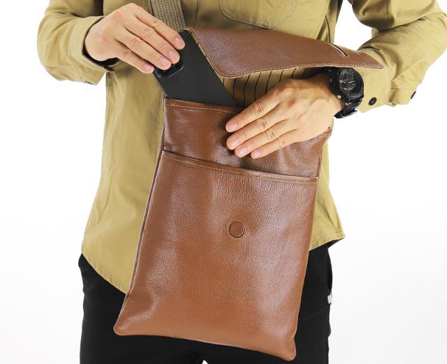 TRUSTER トラスター モスク 薄マチショルダーバッグ 牛革 本革 レザー 75813