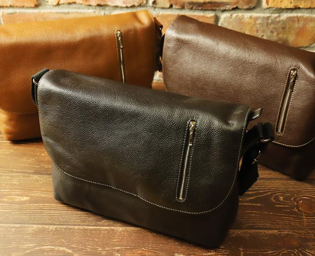 TRUSTER トラスター モスク メッセンジャーバッグ 牛革 本革 レザー 75815