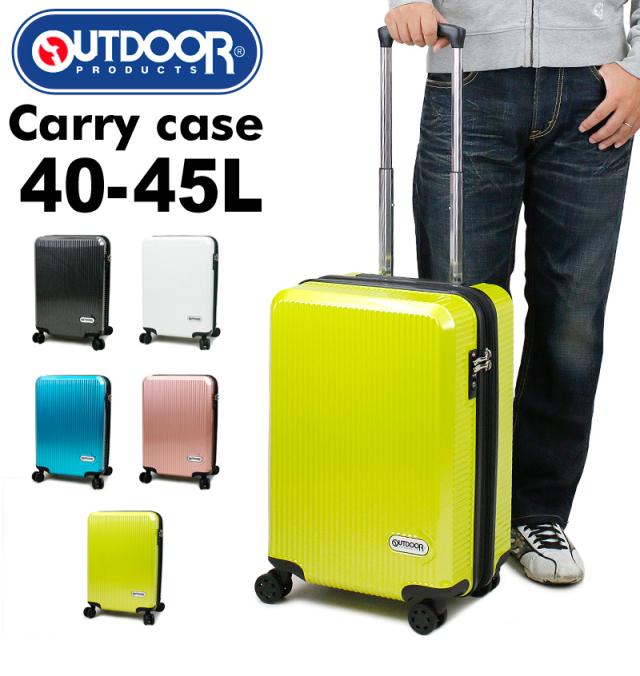【商品レビュー記入で+5%】OUTDOOR PRODUCTS アウトドアプロダクツ スーツケース キャリーケース 40〜45L 49.5cm 3.2kg 1〜3泊 4輪 TSAロック 拡張 機内持ち込み 旅行 トラベル 出張 修学旅行 メンズ レディース ジュニア 中学生 高校生 OD-0808-50