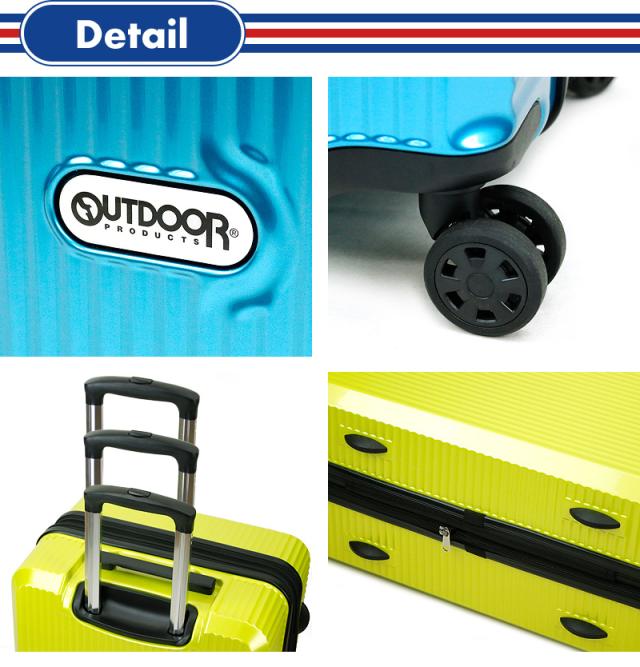 【商品レビュー記入で+5%】OUTDOOR PRODUCTS(アウトドアプロダクツ) スーツケース キャリーケース 66〜74L 60cm 3.7kg 4〜6泊 4輪 TSAロック 拡張 メンズ レディース ジュニア OD-0808-60