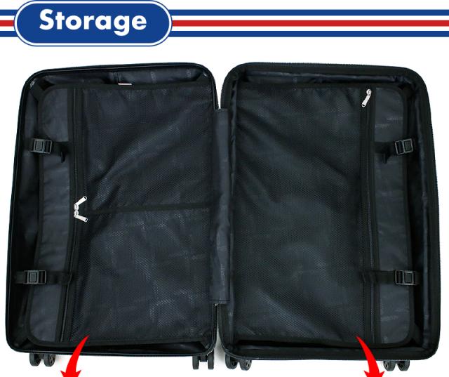 【商品レビュー記入で+5%】OUTDOOR PRODUCTS(アウトドアプロダクツ) スーツケース キャリーケース 66〜74L 60cm 3.7kg 4〜6泊 4輪 TSAロック 拡張 メンズ レディース ジュニア OD-0808-60