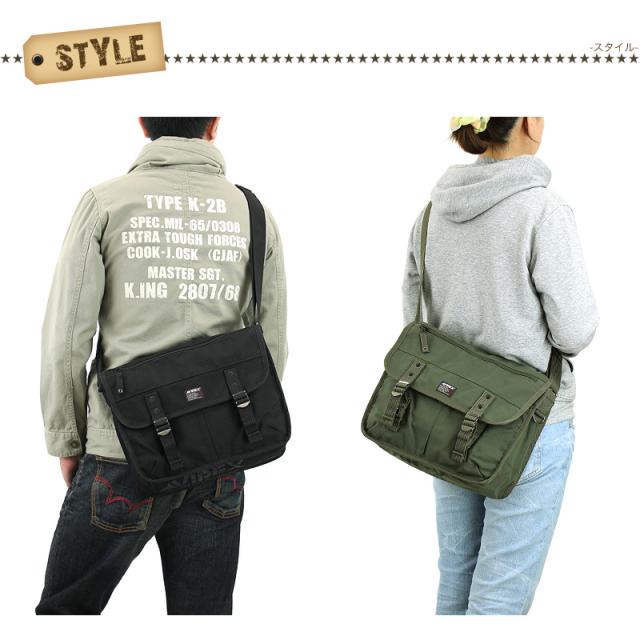 ショルダーバッグ AVIREX メンズ レディース 男女兼用 ユニセックス フラップショルダー 斜めがけバッグ アヴィレックス AVX3523 イーグル EAGLE アビレックス 黒 ベージュ カーキ ブラック