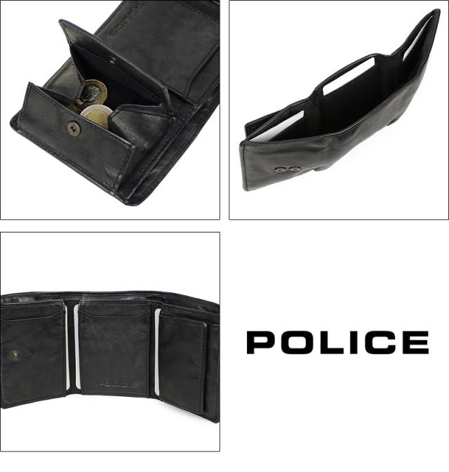 POLICE 三つ折り財布 PA-59605