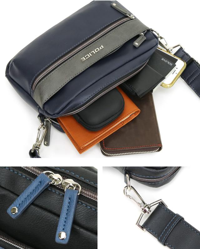 POLICE ショルダーバッグ PA-66005