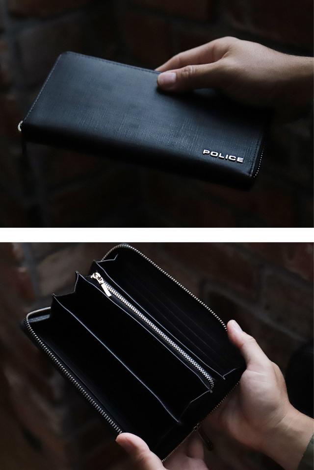 POLICE ラウンドファスナー長財布 小銭入れあり PA-70604