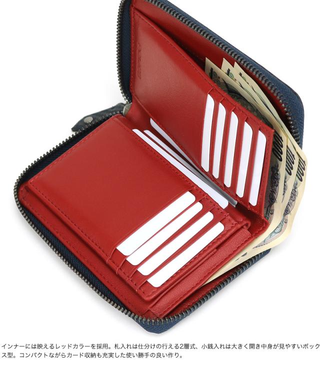 商品レビュー記入で+5%】ポリス 二つ折り財布 小銭入れあり POLICE