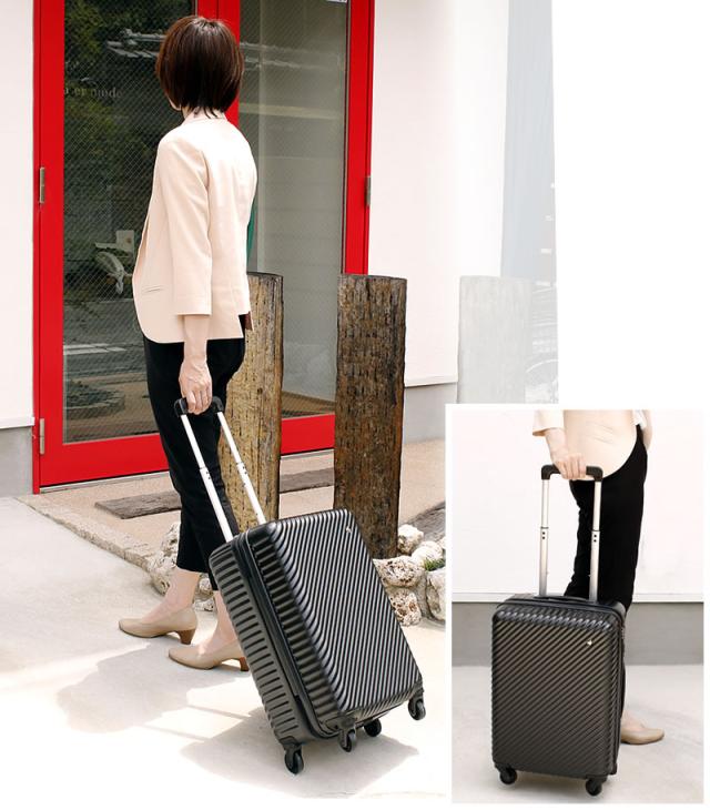 【商品レビュー記入で+5%】新色追加 HaNT(ハント) mine(マイン) スーツケース キャリーケース 33L 48cm 2.7kg 1〜2泊 4輪 TSAロック ファスナー式 機内持ち込み 軽量 05745 レディース 送料無料