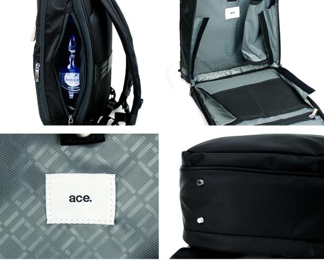 リュック ビジネスリュック 撥水 エースジーン ガジェタブル ace.GENE ACE ビジネスバッグ エース おすすめ A4ファイル ブランド 55531 ノートPC対応 タブレット対応 2WAY 9L A4 通勤