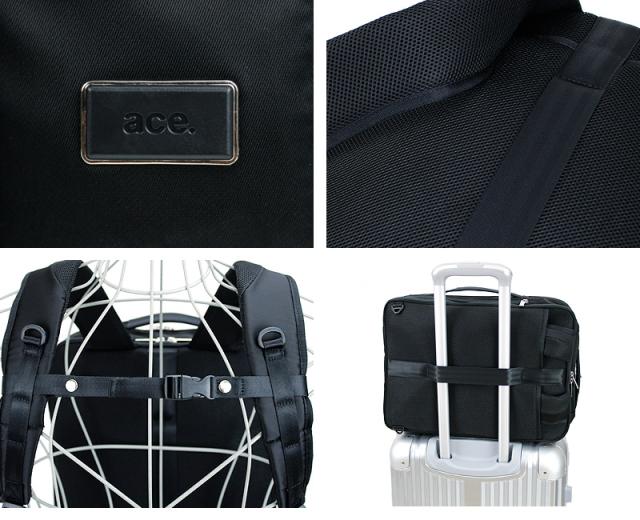 リュック ビジネスリュック 撥水 エースジーン ガジェタブル ace.GENE ACE ビジネスバッグ エース おすすめ B4 ブランド 55533 ノートPC対応 タブレット対応 2WAY 15L A4 B4 通勤