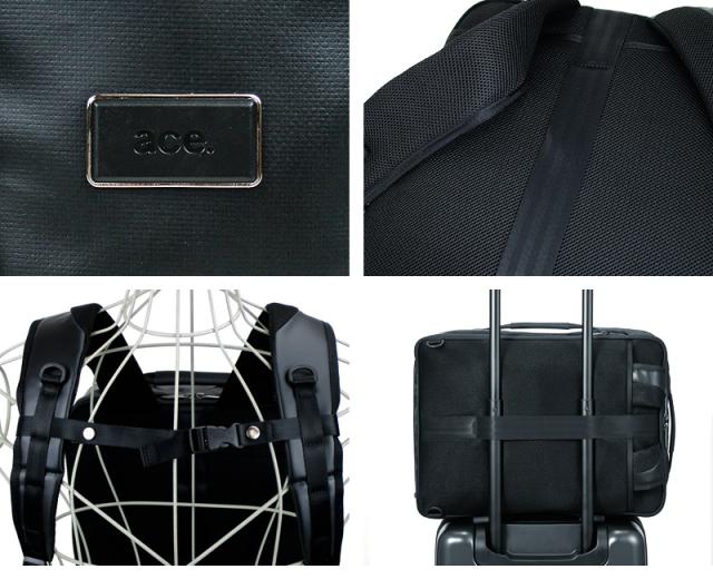 リュック ビジネスリュック 撥水 エースジーン ガジェタブルWR ace.GENE ACE ビジネスバッグ エース おすすめ B4ファイル ブランド 55543 ノートPC対応 タブレット対応 2WAY 15L A4 B4 通勤