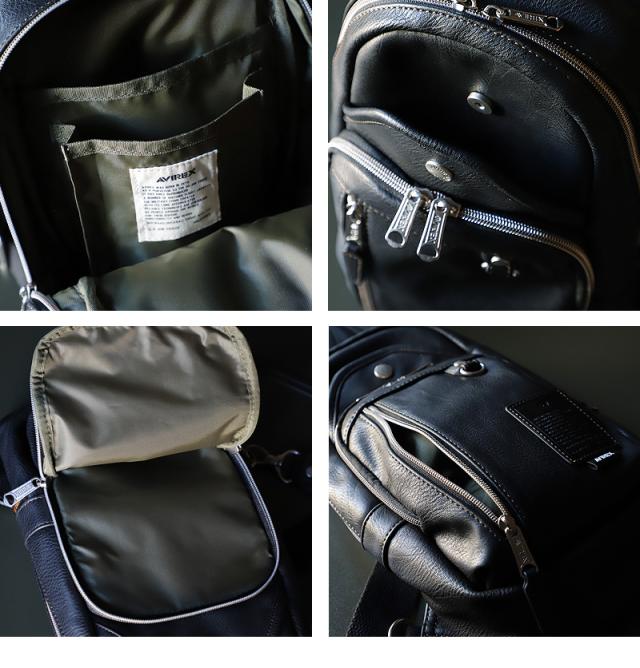 ボディバッグ AVIREX メンズ 男女兼用 ブランド アビレックス AX5001 スチュアート STUART