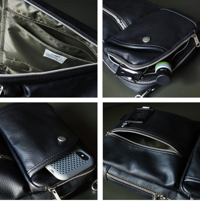 ショルダーバッグ ボディバッグ 2WAY AVIREX メンズ 男女兼用 ブランド アビレックス AX5004 スチュアート STUART