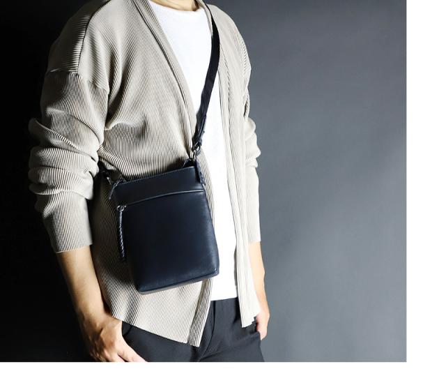 ショルダーバッグ メンズ 本革 撥水 レザー PID ecrireシリーズ PAZ107