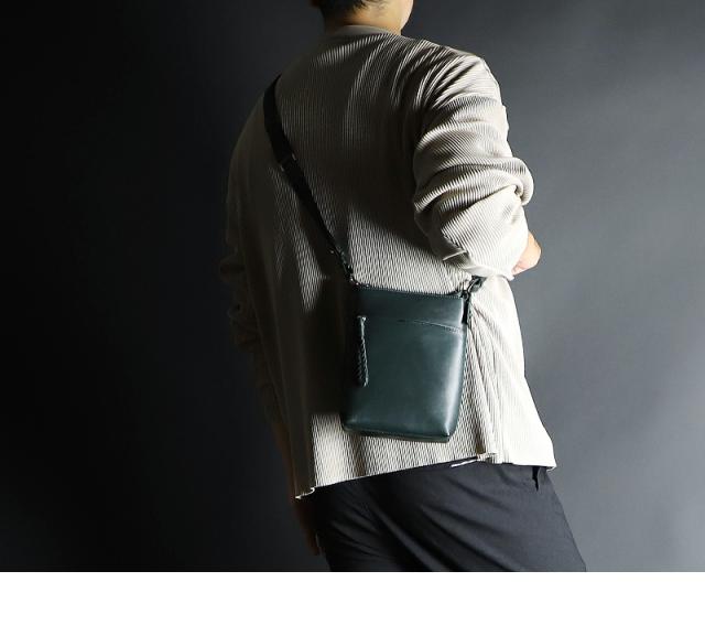 ショルダーバッグ メンズ 本革 撥水 レザー PID ecrireシリーズ PAZ107