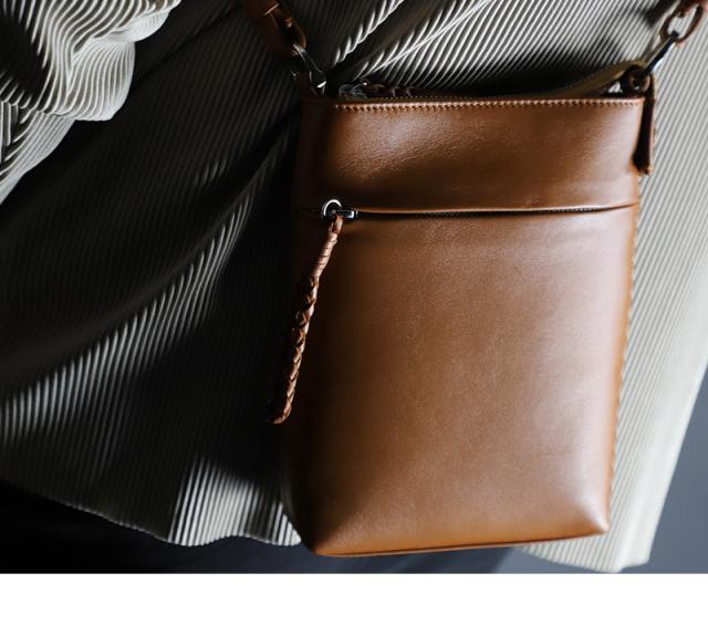 ショルダーバッグ メンズ 本革 撥水 レザー PID ecrireシリーズ PAZ107