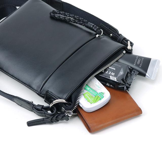 ショルダーバッグ メンズ 本革 撥水 レザー PID ecrireシリーズ PAZ107