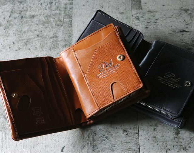 PID （ピーアイディー） ecrire （エクリール）シリーズ 二つ折り財布 PAZ2001 ウォータープルーフレザー P.I.D