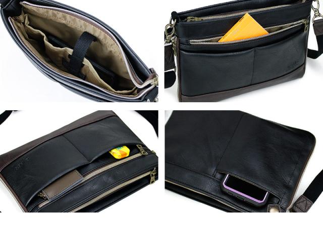 ショルダーバッグ AVIREX メンズ 2WAY 男女兼用 ユニセックス ブランド サコッシュバッグ クラッチバッグ アヴィレックス AX2030 ラルガ LARGA 拡張