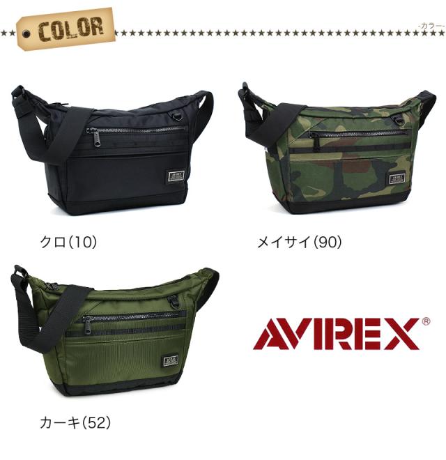 ミニショルダーバッグ AVIREX メンズ 男女兼用 ユニセックス ブランド 斜めがけバッグ アヴィレックス AX2052 ソリッド SOLID アビレックス