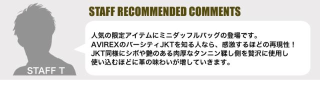 AVIREX（アヴィレックス） BULTO（ブルト） LIMITED EDITION 限定モデル ミニボストン ミニダッフルバッグ AVX5624