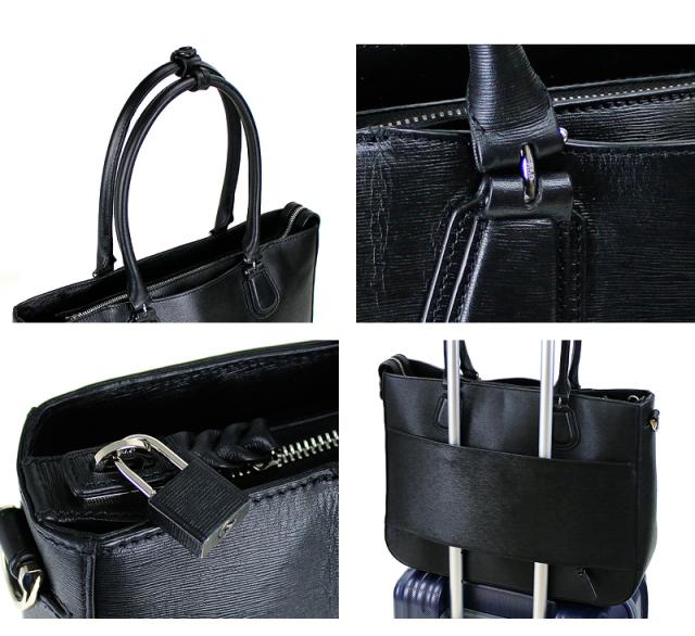 トートバッグ メンズ 本革 レザー 送料無料 ファスナー付き ショルダーバッグ PID clocheシリーズ PAY103 2WAY ピーアイディー