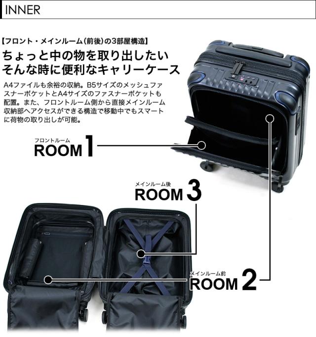 【商品レビュー記入で+5%】CARGO(カーゴ) AiR LAYER(エアレイヤー) スーツケース 22L 3.1kg 1〜2泊 4輪 TSAロック 機内持ち込み フロントオープン CAT235LY メンズ レディース 送料無料