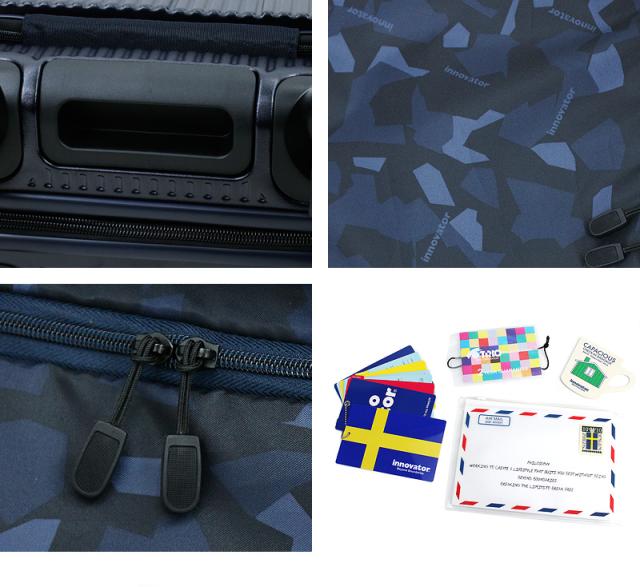 【商品レビュー記入で+5%】innovator(イノベーター) Extreme Journey スーツケース キャリーケース 38L 49.5cm 3.3kg 1〜3泊 4輪 TSAロック 軽量 機内持込み フロントオープン ファスナー式 INV50 正規品 2年保証 メンズ レディース 送料無料