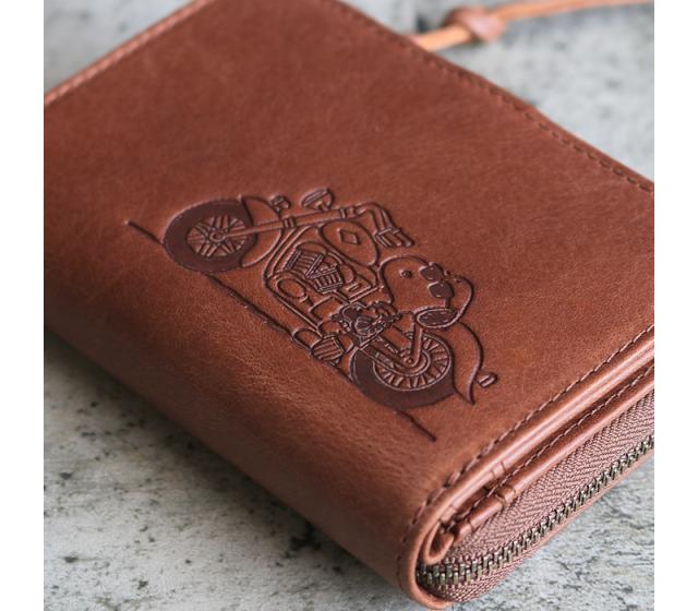 PEANUTS SNOOPY JOE COOL ラウンドファスナー 二つ折り財布