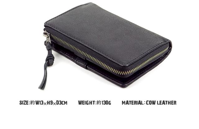 PEANUTS SNOOPY JOE COOL ラウンドファスナー 二つ折り財布