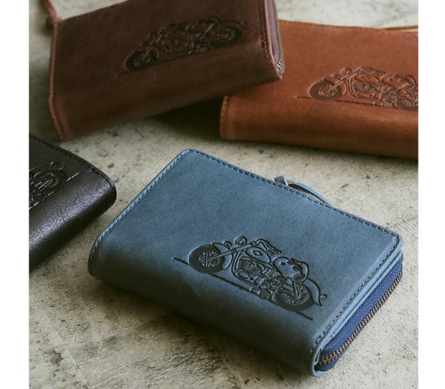 PEANUTS SNOOPY JOE COOL ラウンドファスナー 二つ折り財布